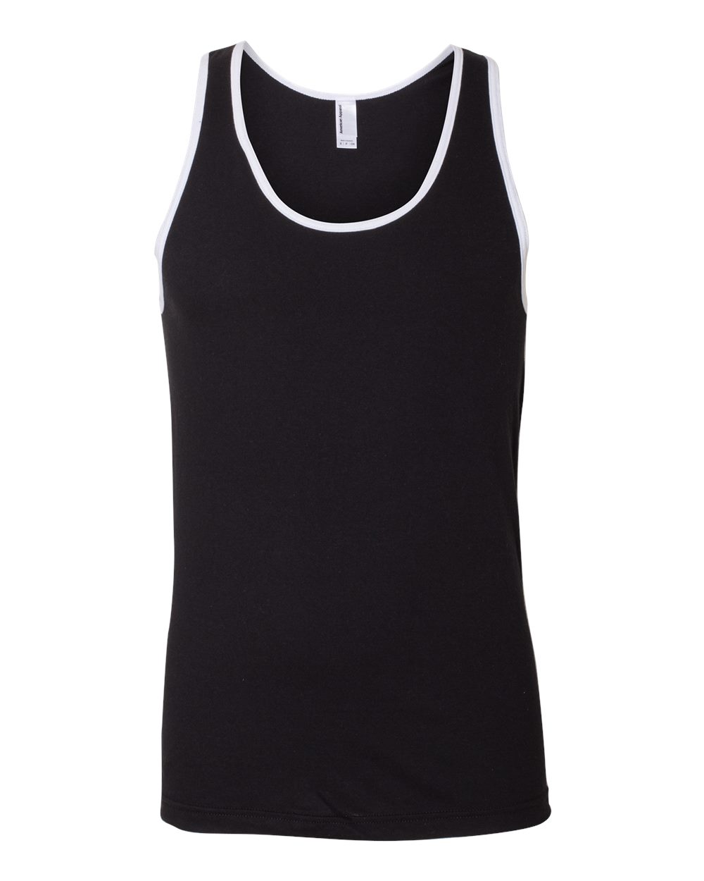 Fine Jersey Tank - Front - B00827101 - Black/ White
