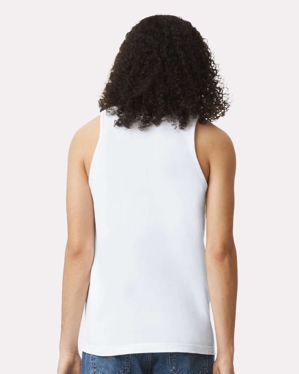 Fine Jersey Tank - OnModelBack - B00827002 - White