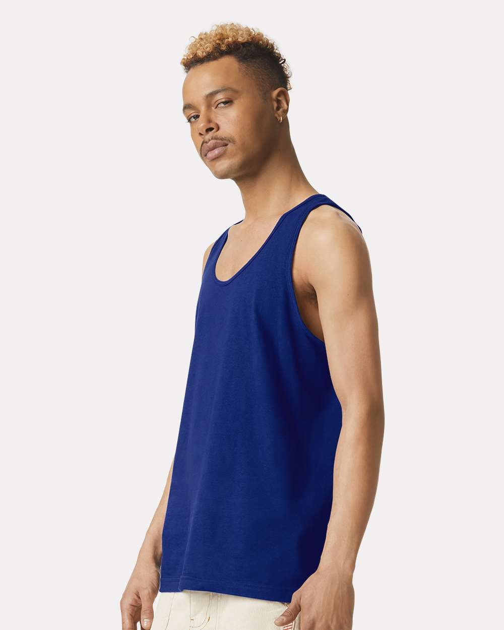 Fine Jersey Tank - OnModelSide - B00827211 - Lapis
