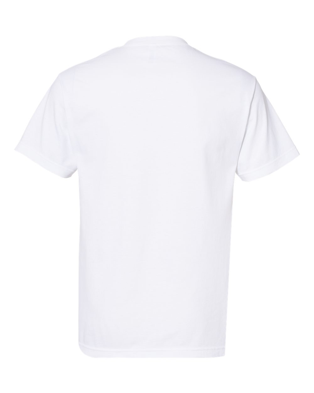 Unisex Heavyweight Cotton Tee - Back - B10027003 - White