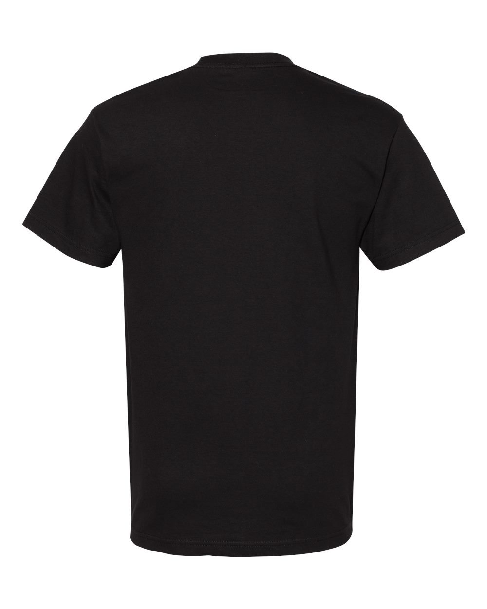Unisex Heavyweight Cotton Tee - Back - B10027503 - Black