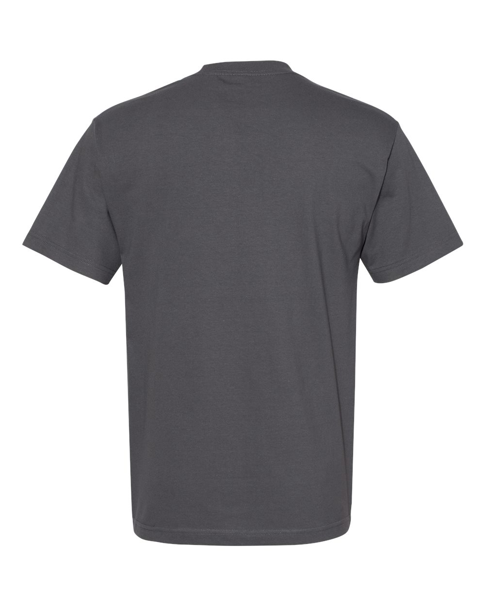 Unisex Heavyweight Cotton Tee - Back - B10027583 - Charcoal