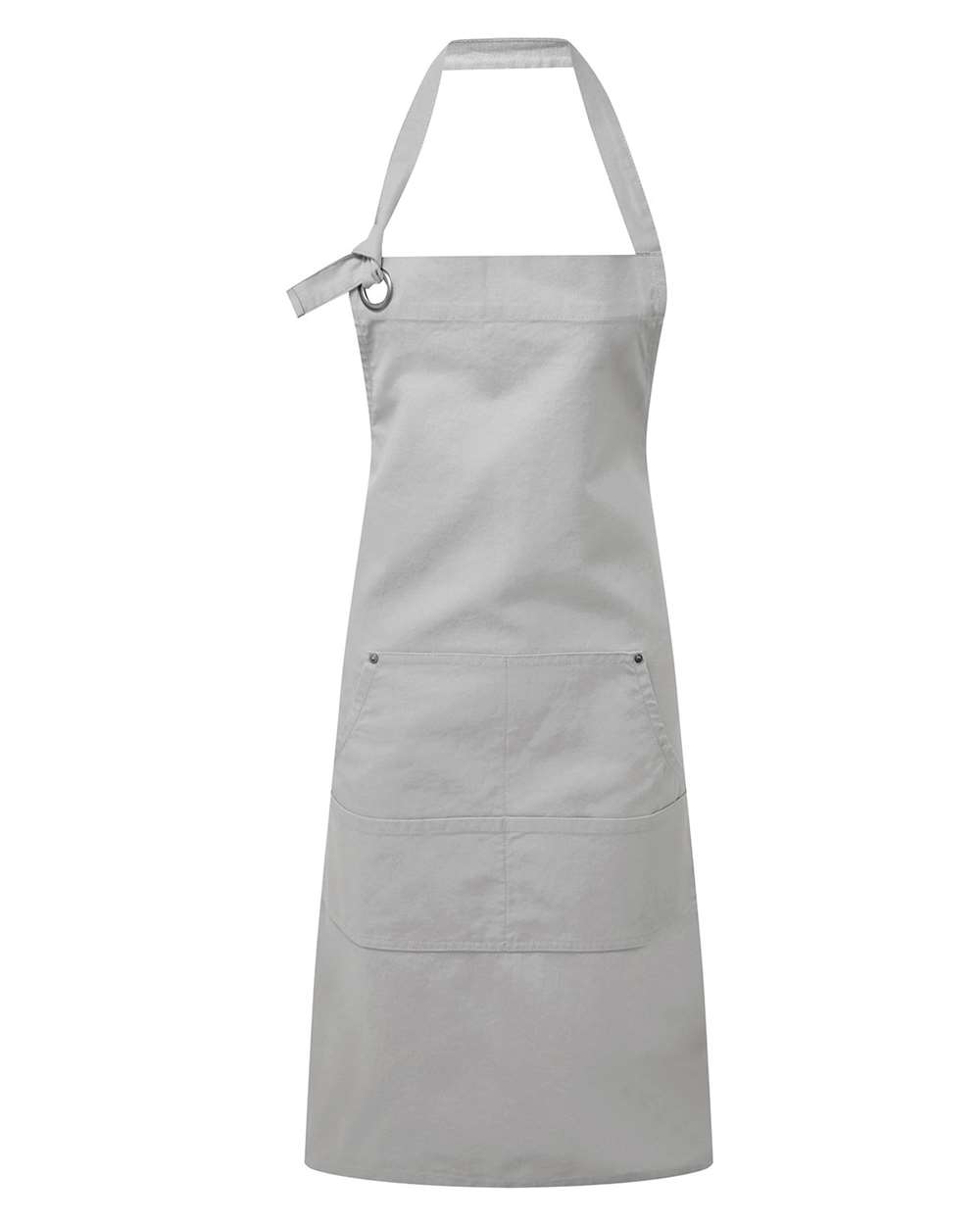 Calibre Heavy Canvas Apron with Pocket - Front - B391A1020 - Silver