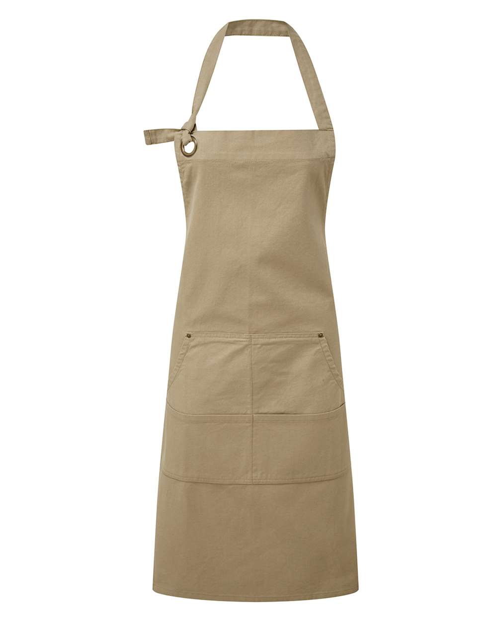 Calibre Heavy Canvas Apron with Pocket - Front - B391A1240 - Khaki