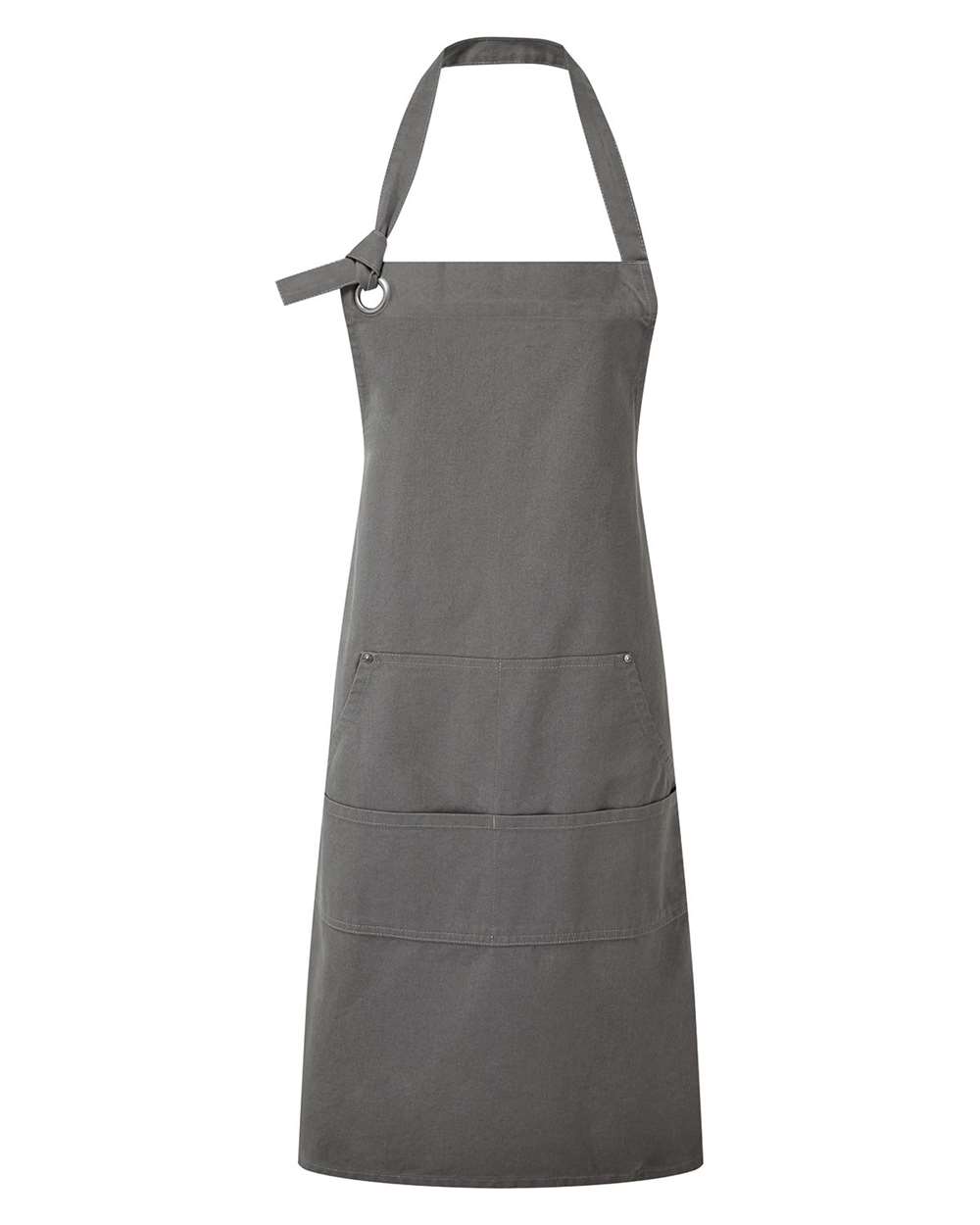 Calibre Heavy Canvas Apron with Pocket - Front - B391A1590 - Dark Grey