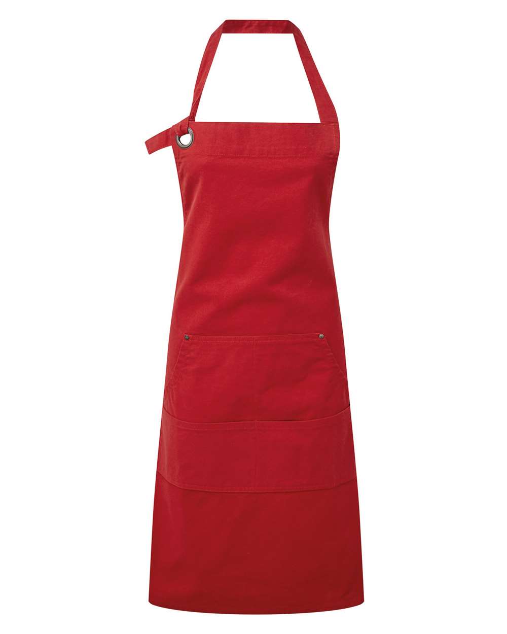 Calibre Heavy Canvas Apron with Pocket - Front - B391A1700 - Red