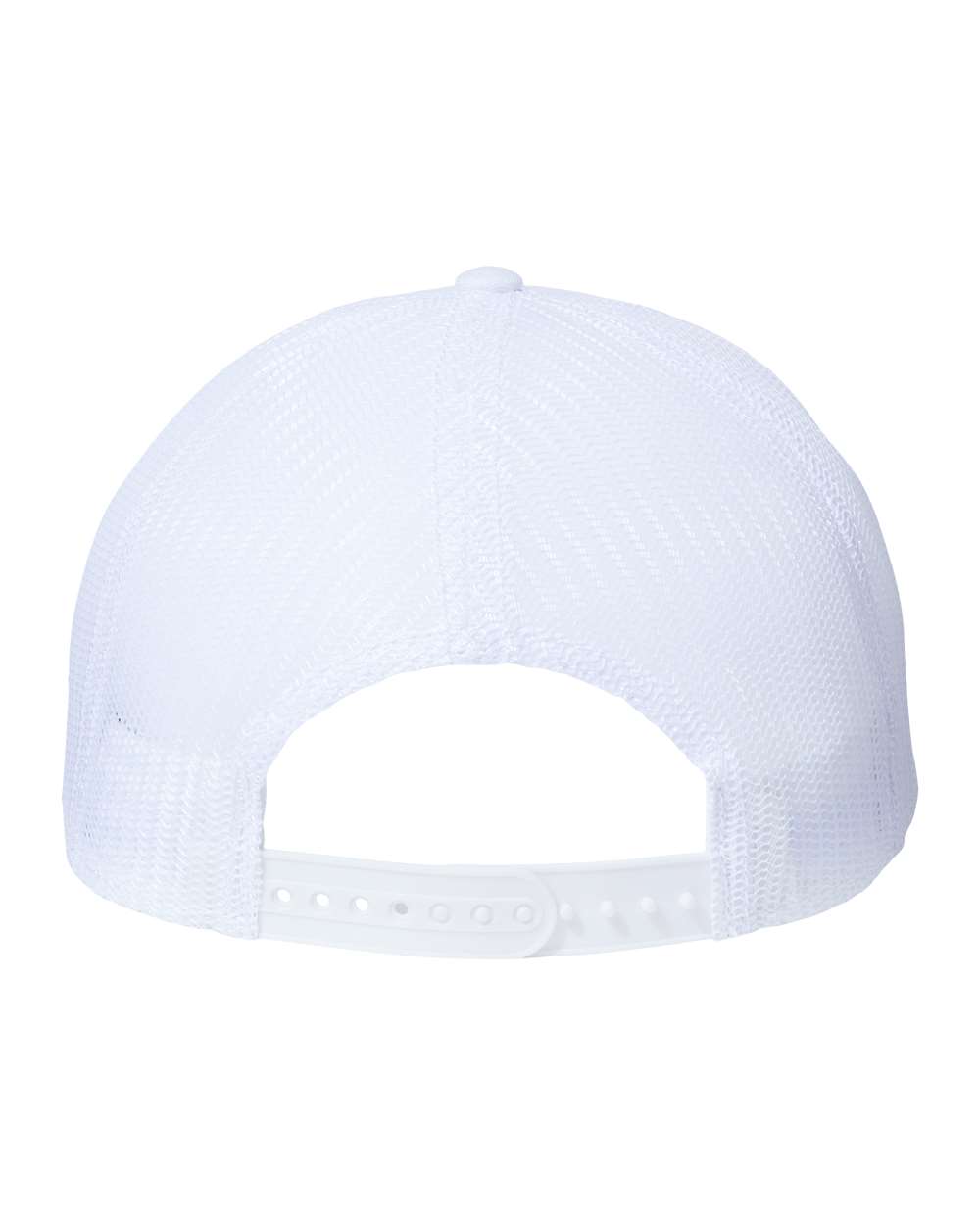 Sustainable Recy Three Trucker Cap - Back - B79295000 - White/ White