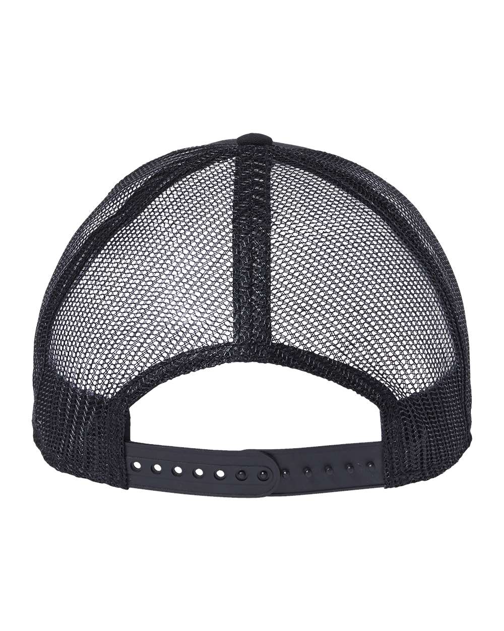 Sustainable Recy Three Trucker Cap - Back - B79295500 - Black/ Black