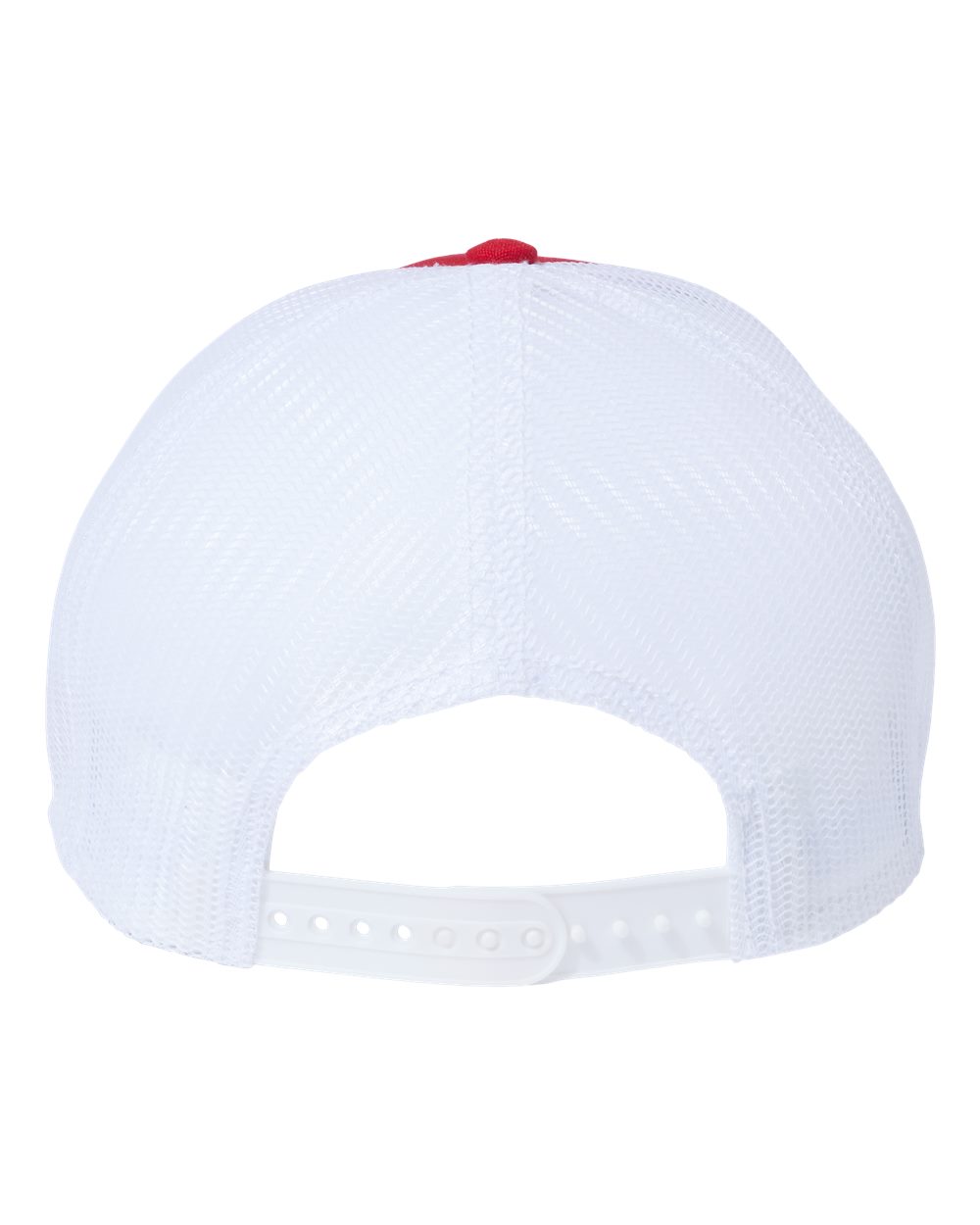 Sustainable Recy Three Trucker Cap - Back - B79295700 - Red/ White