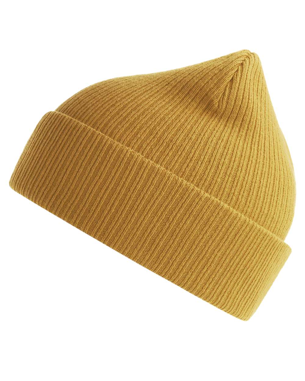 Sustainable Cuffed Beanie - DirectSide - B02795140 - Mustard Yellow