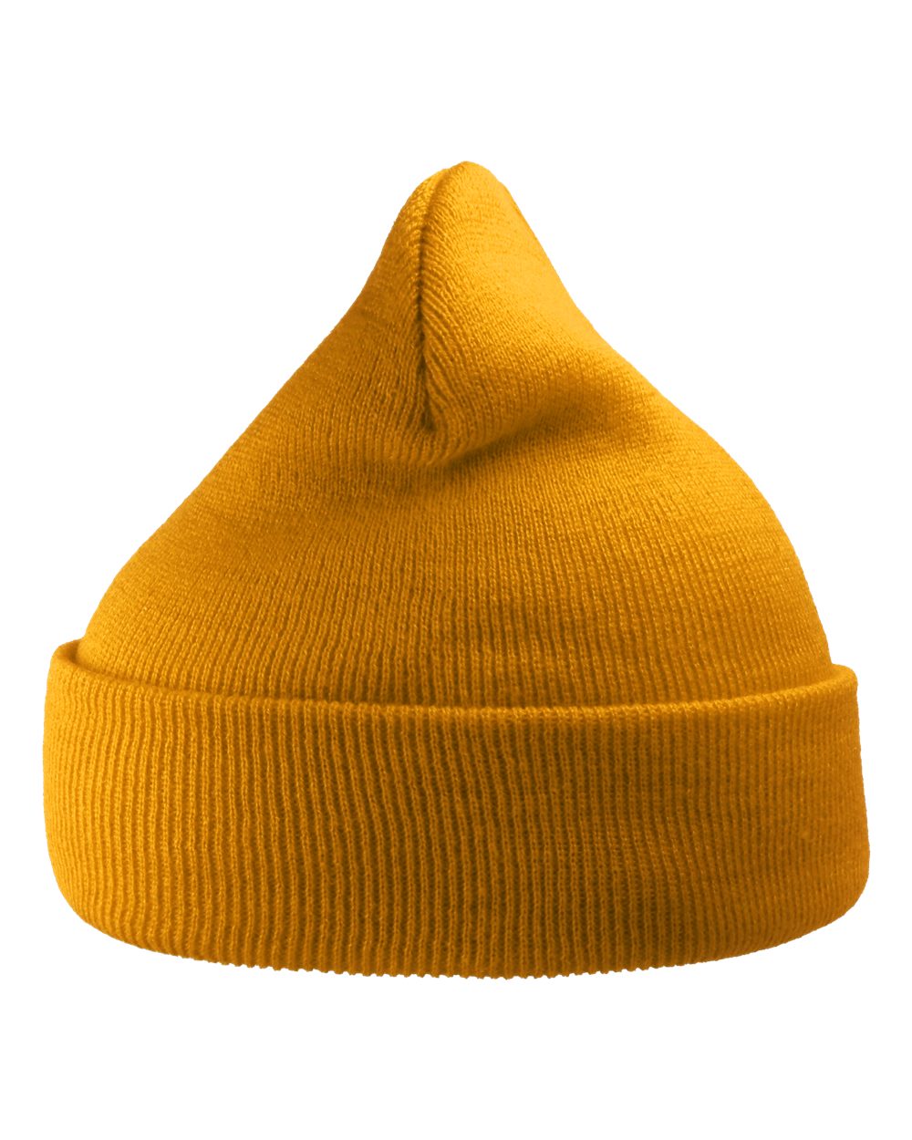 Sustainable 12" Knit Beanie - Front - B20695140 - Mustard Yellow