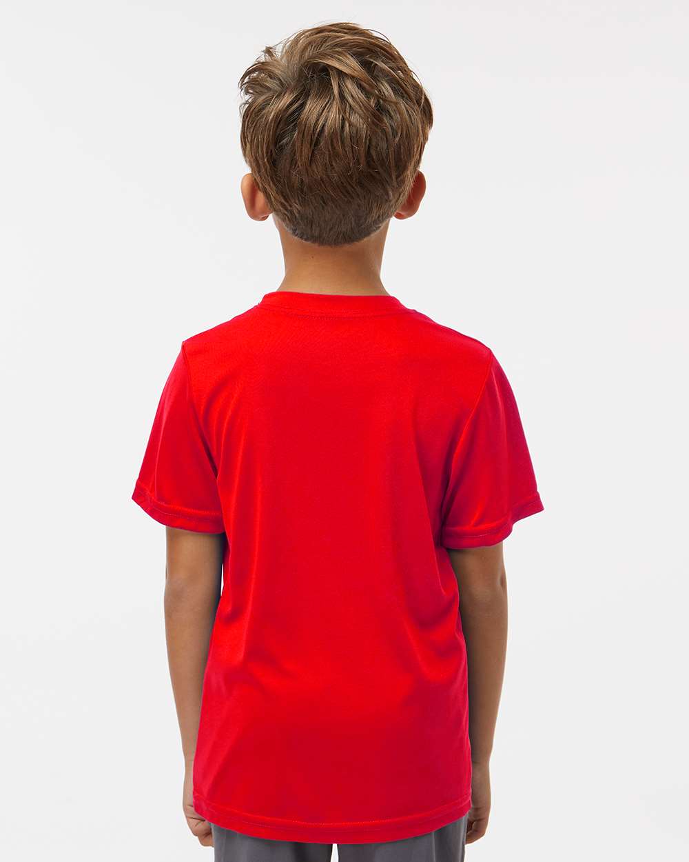 Youth Nexgen Performance T-Shirt - OnModelBack - B60234712 - Scarlet