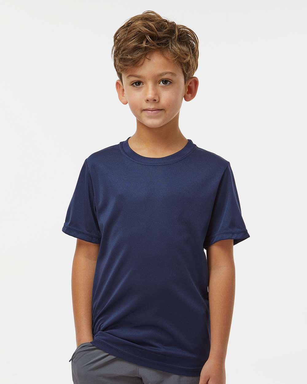 Youth Nexgen Performance T-Shirt - OnModelFront - B60234652 - Navy