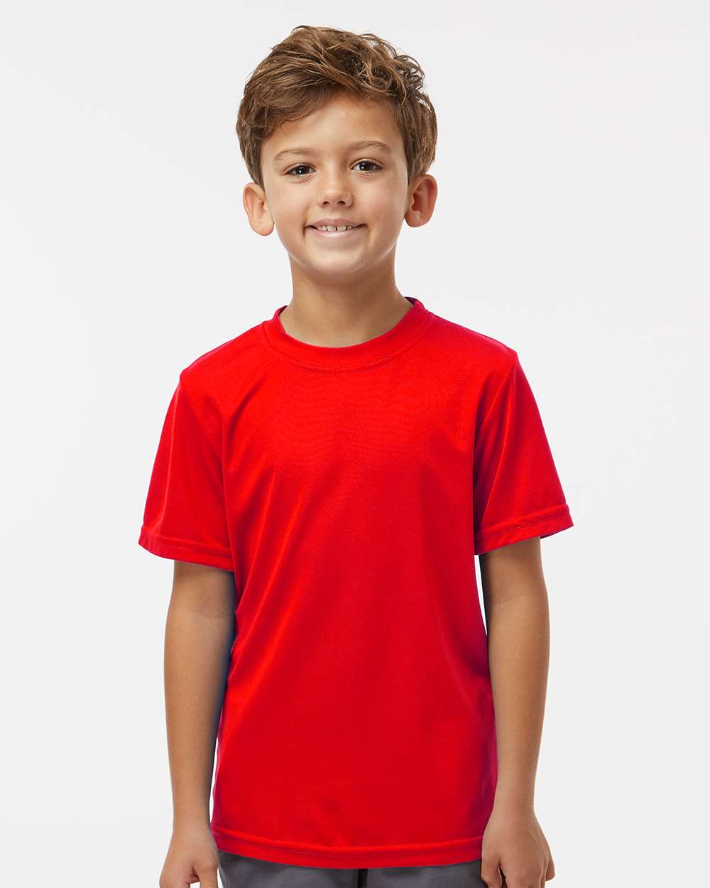Youth Nexgen Performance T-Shirt - OnModelFront - B60234712 - Scarlet