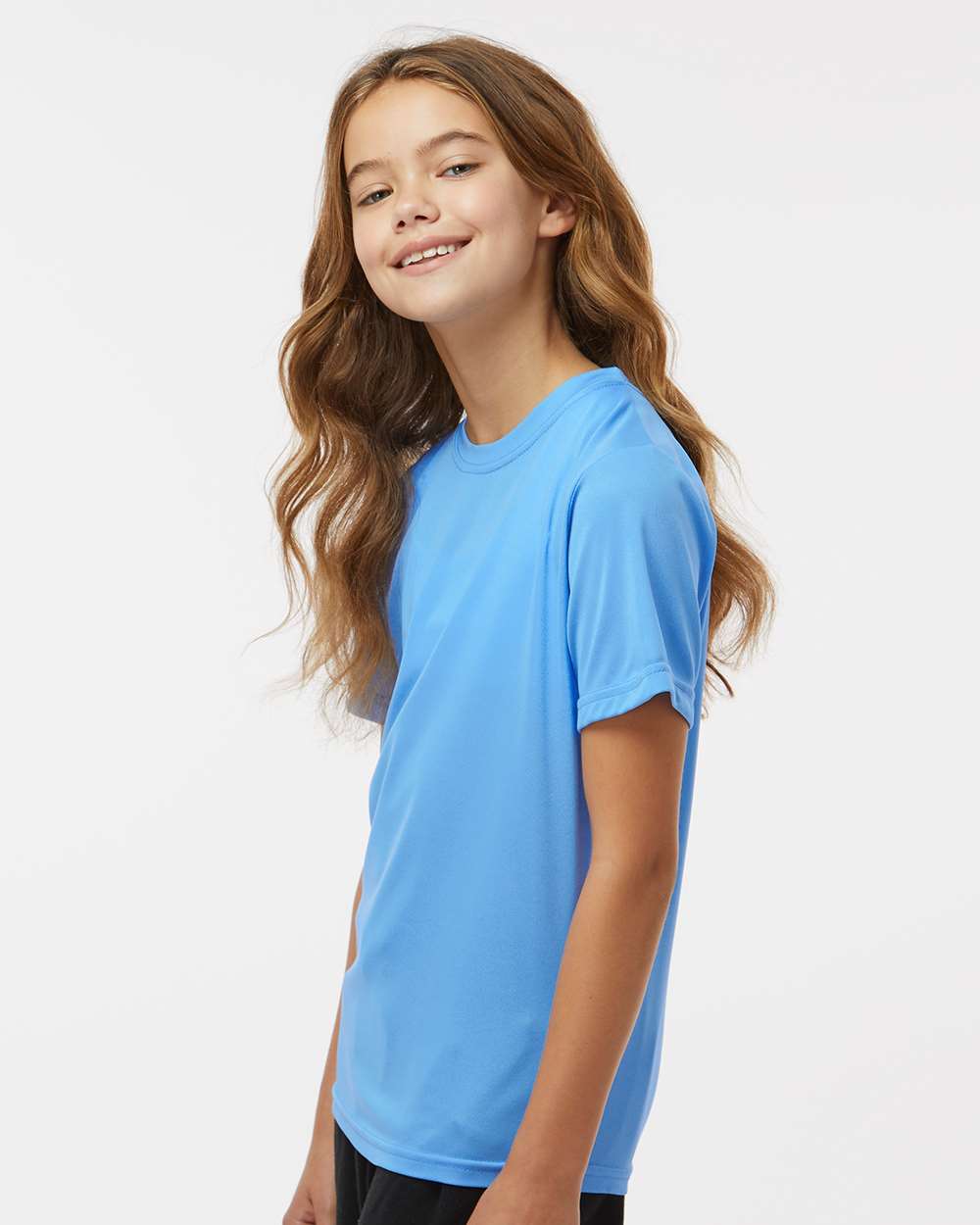 Youth Nexgen Performance T-Shirt - OnModelSide - B60234262 - Columbia Blue
