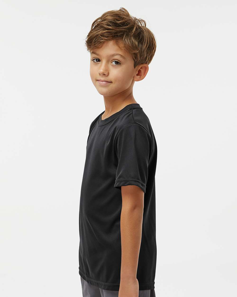 Youth Nexgen Performance T-Shirt - OnModelSide - B60234502 - Black