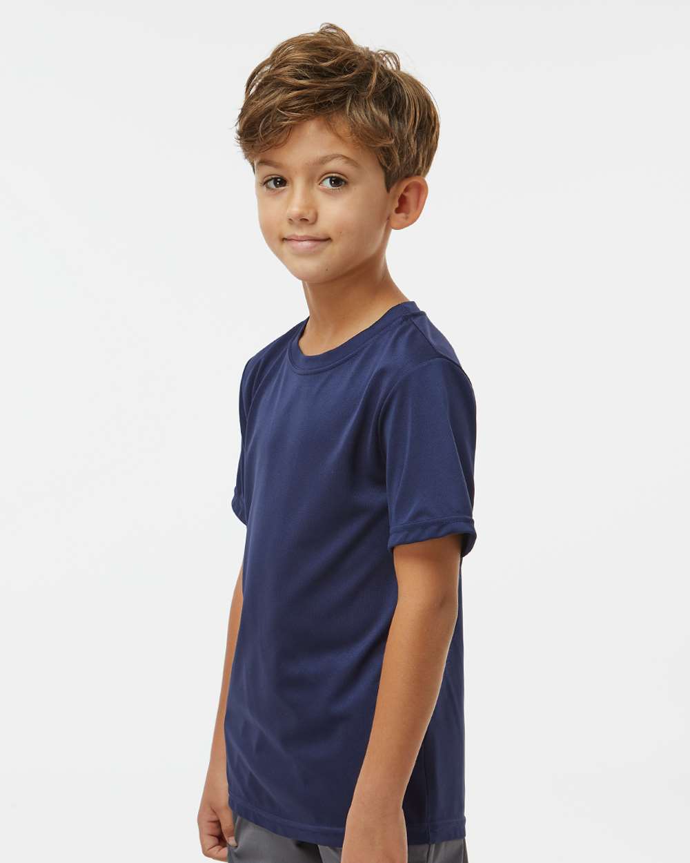Youth Nexgen Performance T-Shirt - OnModelSide - B60234652 - Navy