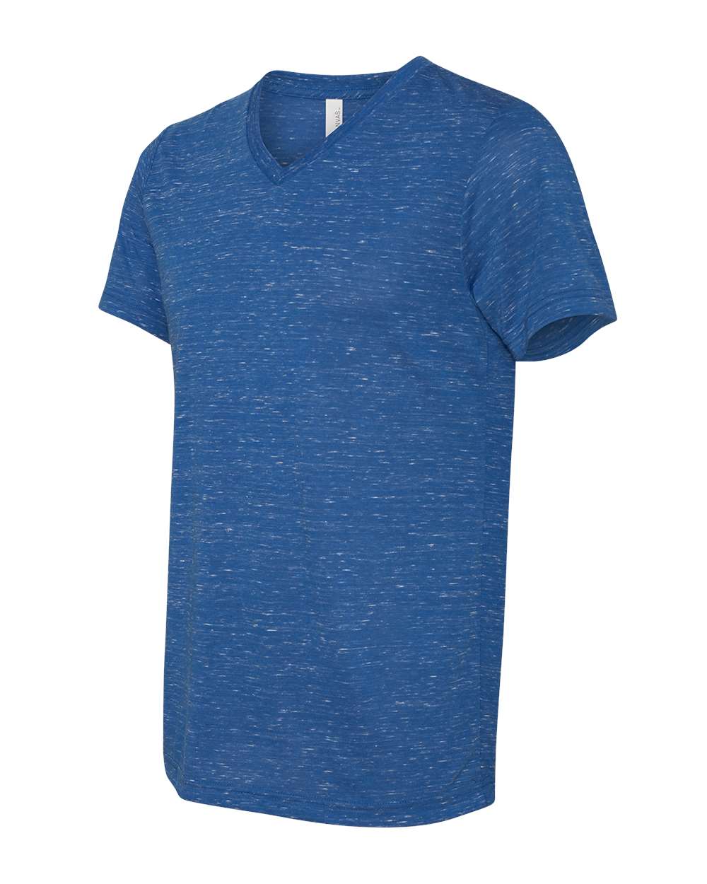 Unisex Textured Jersey V-Neck Tee - DirectSide - B03406752 - True Royal Marble