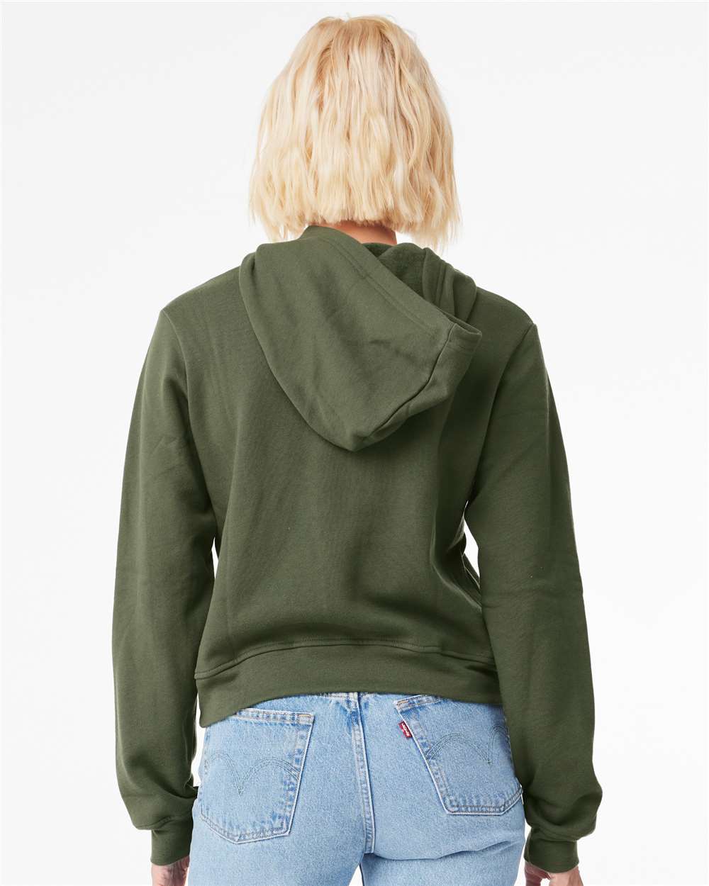 Women's Classic Hoodie - OnModelBack - B60106063 - Military Green
