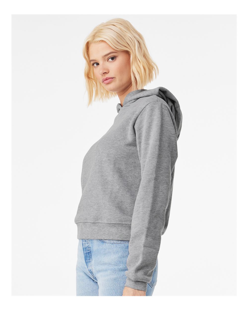 Women's Classic Hoodie - OnModelSide - B60106583 - Athletic Heather