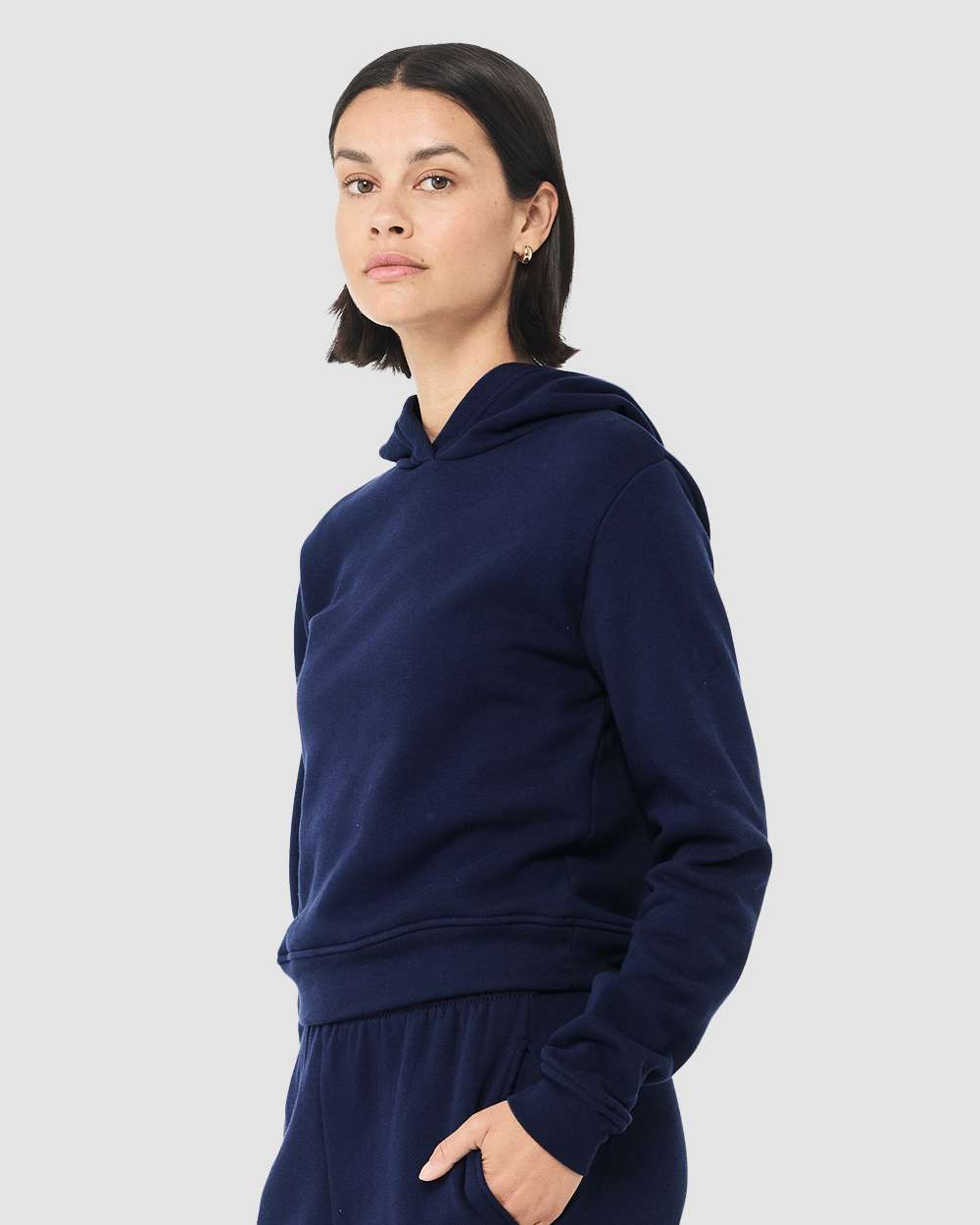 Women's Classic Hoodie - OnModelSide - B60106653 - Navy