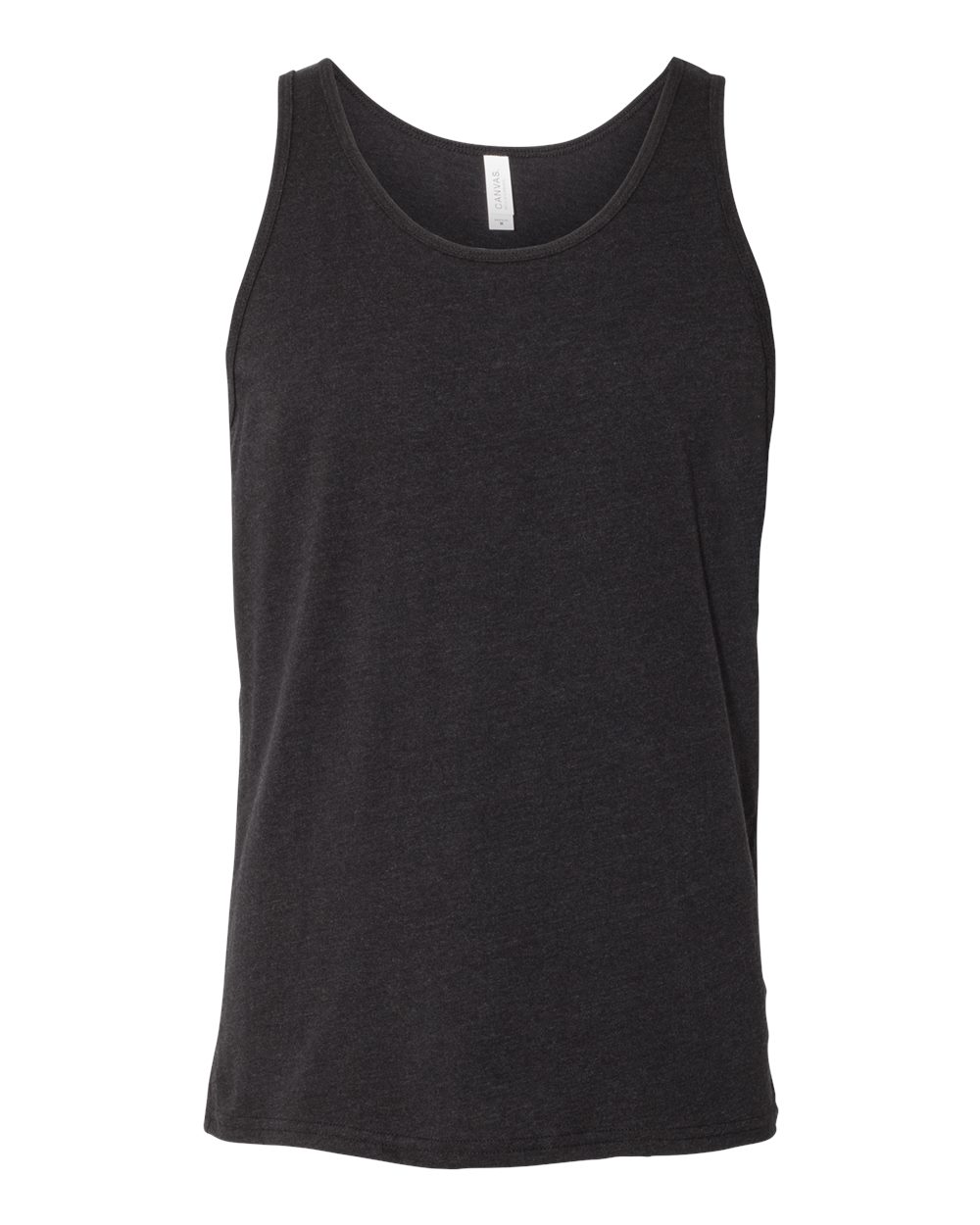 Unisex Heather CVC Tank - Front - B00006102 - Black Heather