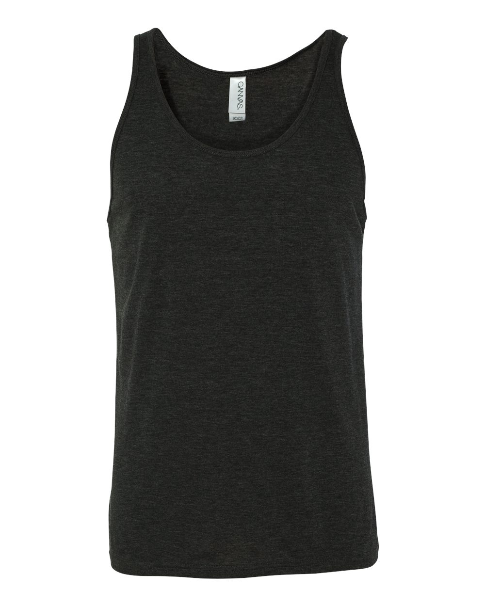 Unisex Triblend Tank - Front - B04206862 - Charcoal Black Triblend