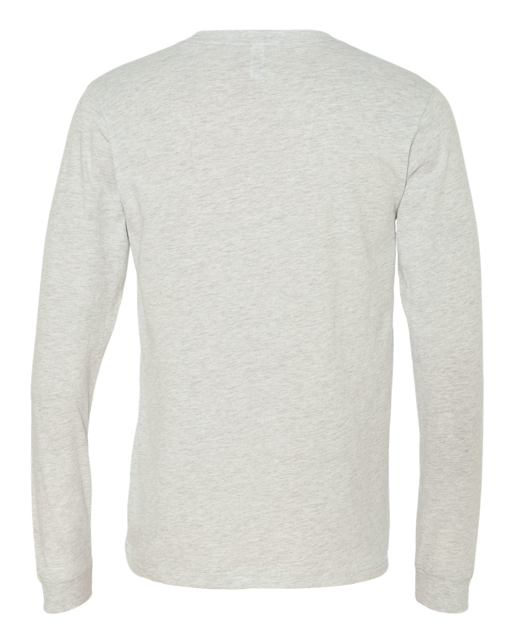 Unisex Jersey Long Sleeve Tee - Back - B05606022 - Ash