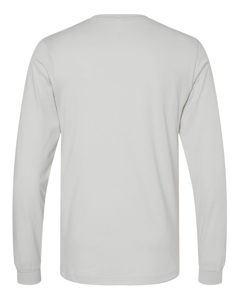 Unisex Jersey Long Sleeve Tee - Back - B05606032 - Silver