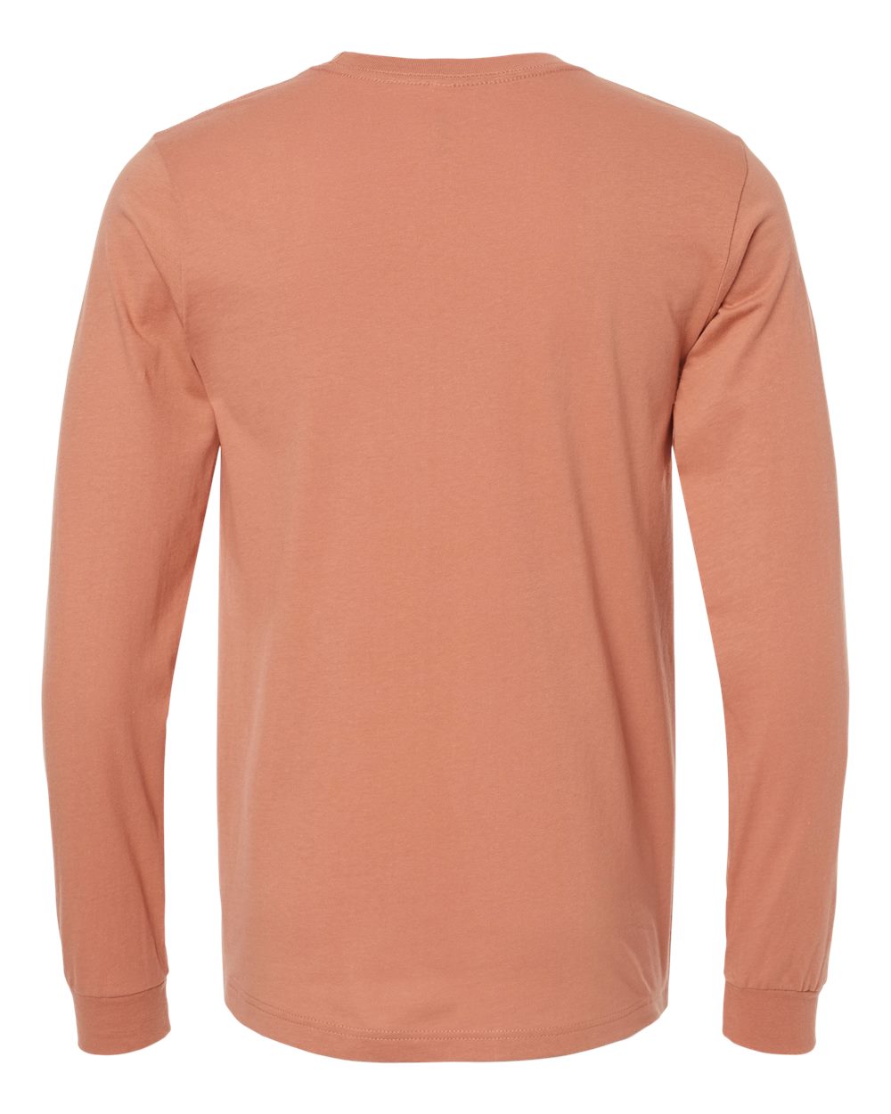 Unisex Jersey Long Sleeve Tee - Back - B05606062 - Terracotta
