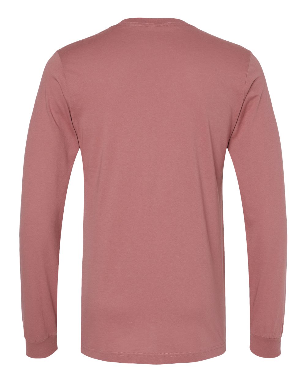 Unisex Jersey Long Sleeve Tee - Back - B05606072 - Mauve