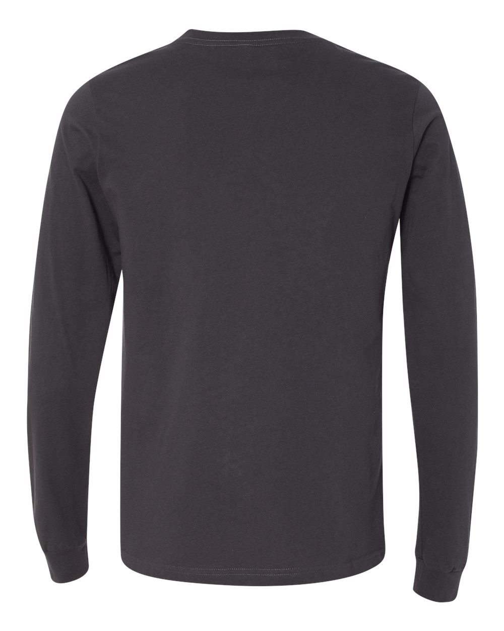 Unisex Jersey Long Sleeve Tee - Back - B05606082 - Dark Grey