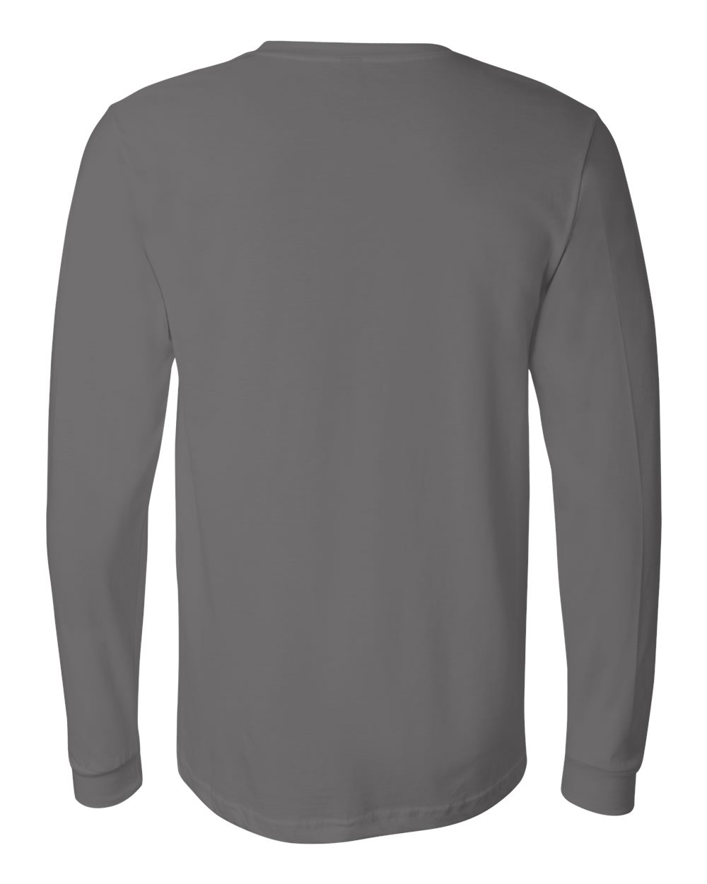 Unisex Jersey Long Sleeve Tee - Back - B05606102 - Asphalt