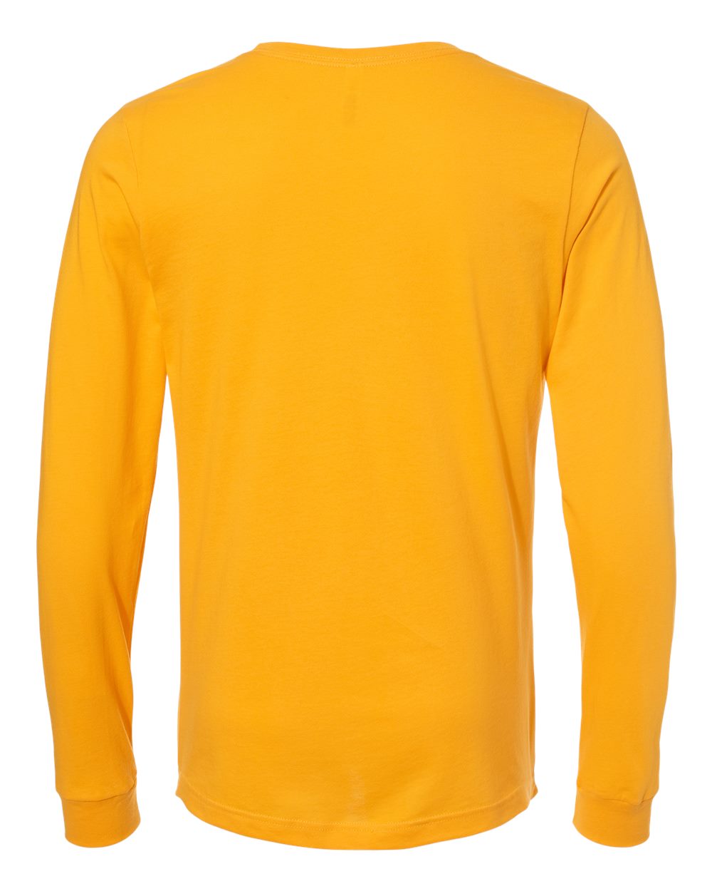 Unisex Jersey Long Sleeve Tee - Back - B05606122 - Gold