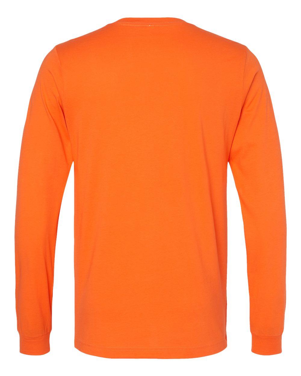 Unisex Jersey Long Sleeve Tee - Back - B05606162 - Orange