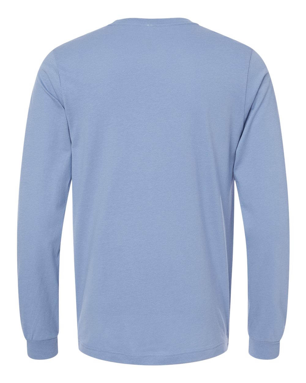 Unisex Jersey Long Sleeve Tee - Back - B05606192 - Lavender Blue