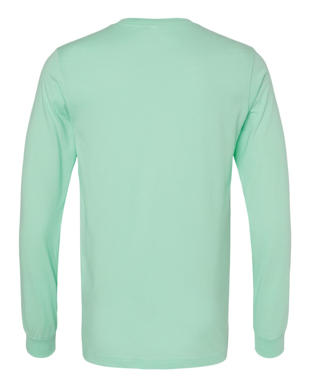 Unisex Jersey Long Sleeve Tee - Back - B05606222 - Mint