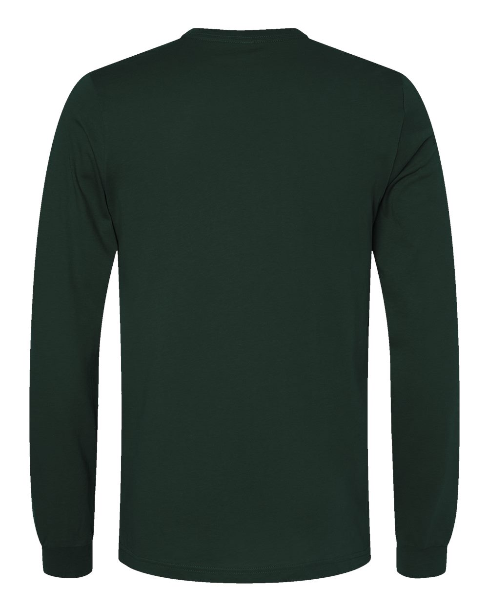 Unisex Jersey Long Sleeve Tee - Back - B05606282 - Forest