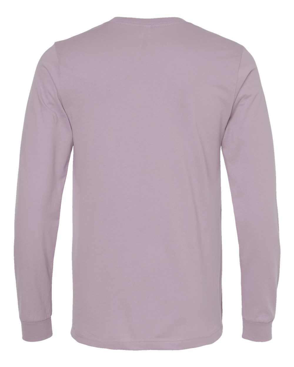 Unisex Jersey Long Sleeve Tee - Back - B05606292 - Light Violet