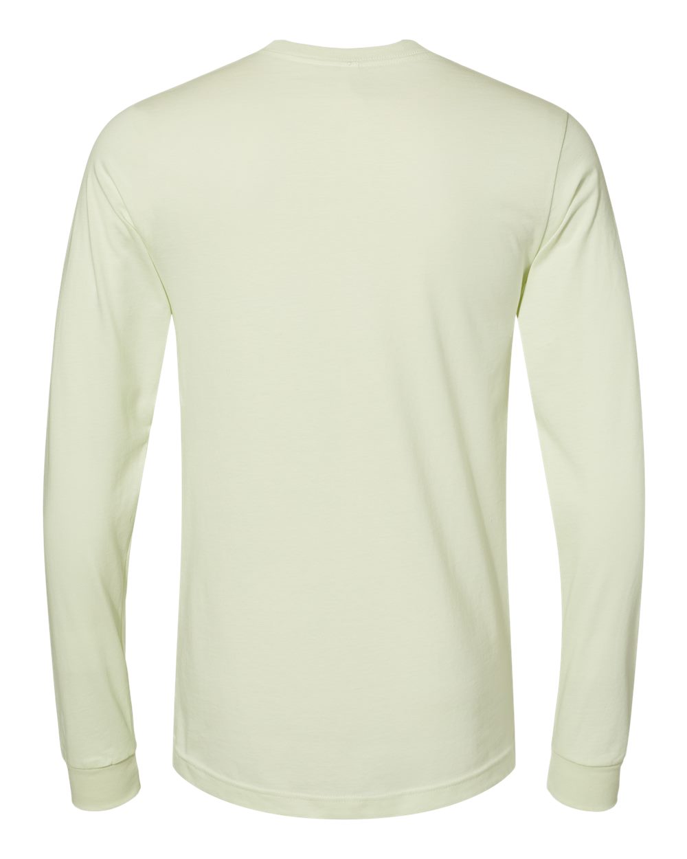 Unisex Jersey Long Sleeve Tee - Back - B05606412 - Citron