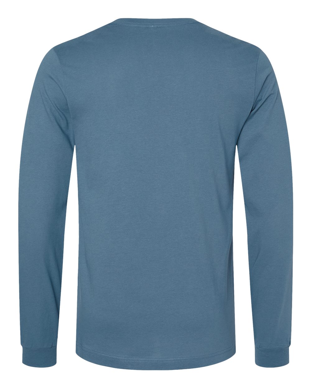 Unisex Jersey Long Sleeve Tee - Back - B05606432 - Steel Blue