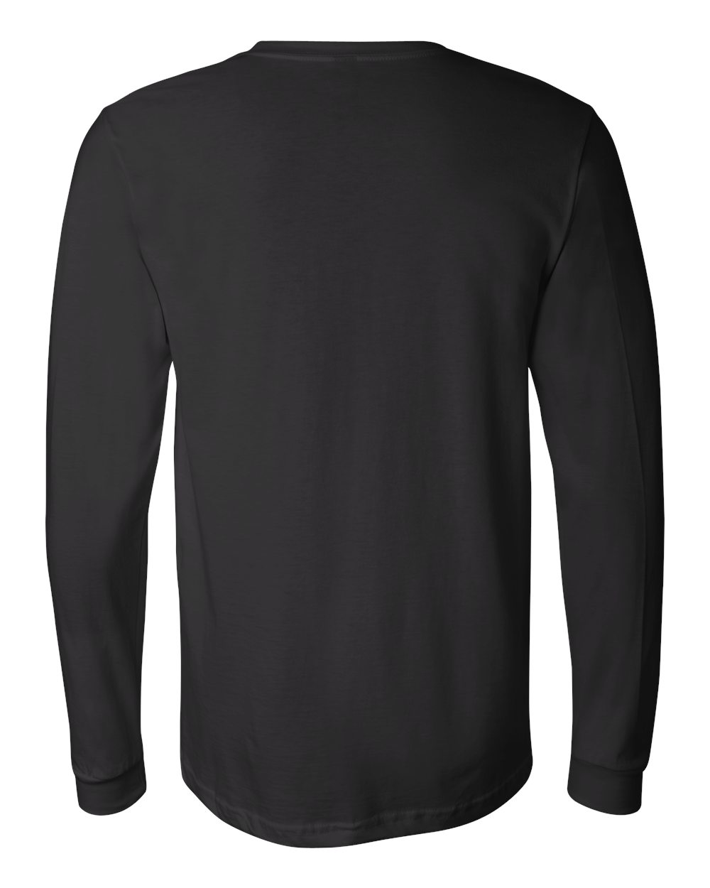 Unisex Jersey Long Sleeve Tee - Back - B05606502 - Black