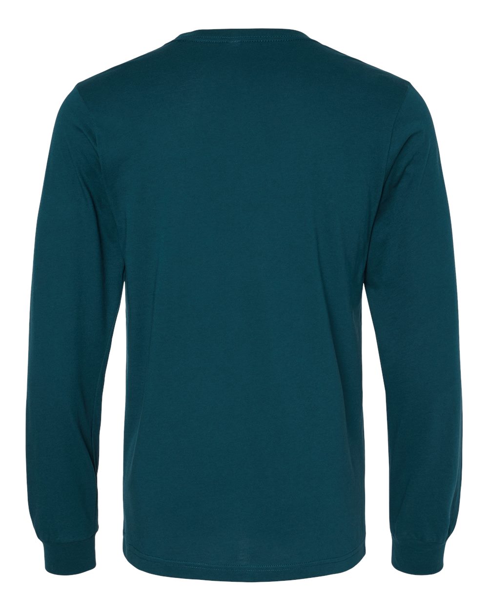 Unisex Jersey Long Sleeve Tee - Back - B05606592 - Atlantic