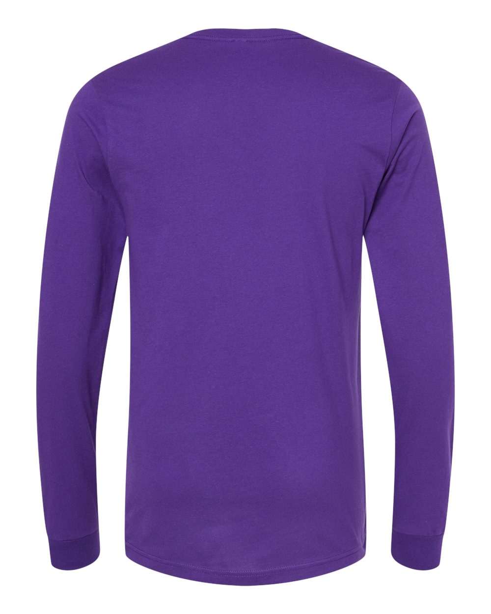 Unisex Jersey Long Sleeve Tee - Back - B05606742 - Team Purple