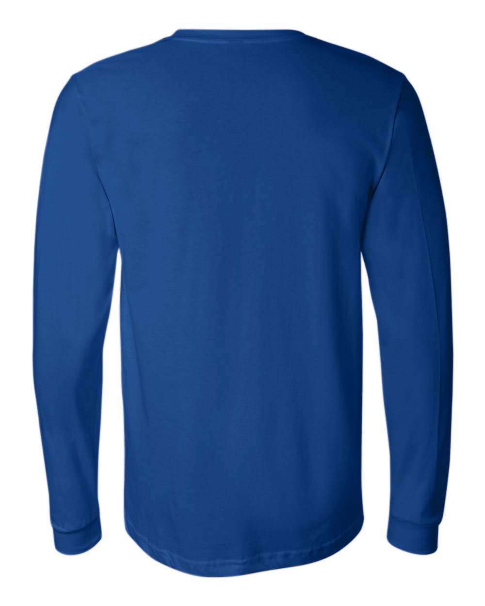 Unisex Jersey Long Sleeve Tee - Back - B05606752 - True Royal