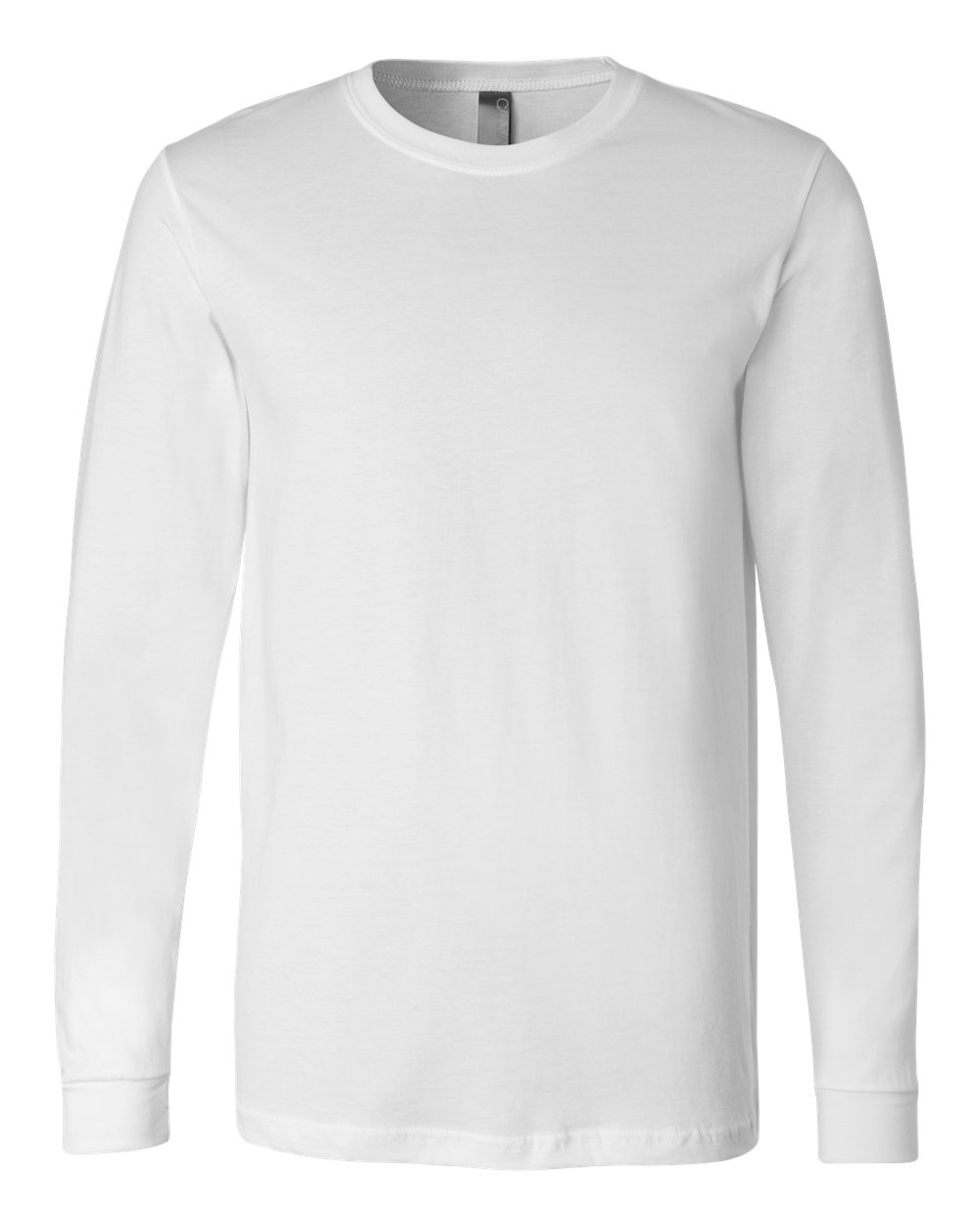Unisex Jersey Long Sleeve Tee - Front - B05606002 - White