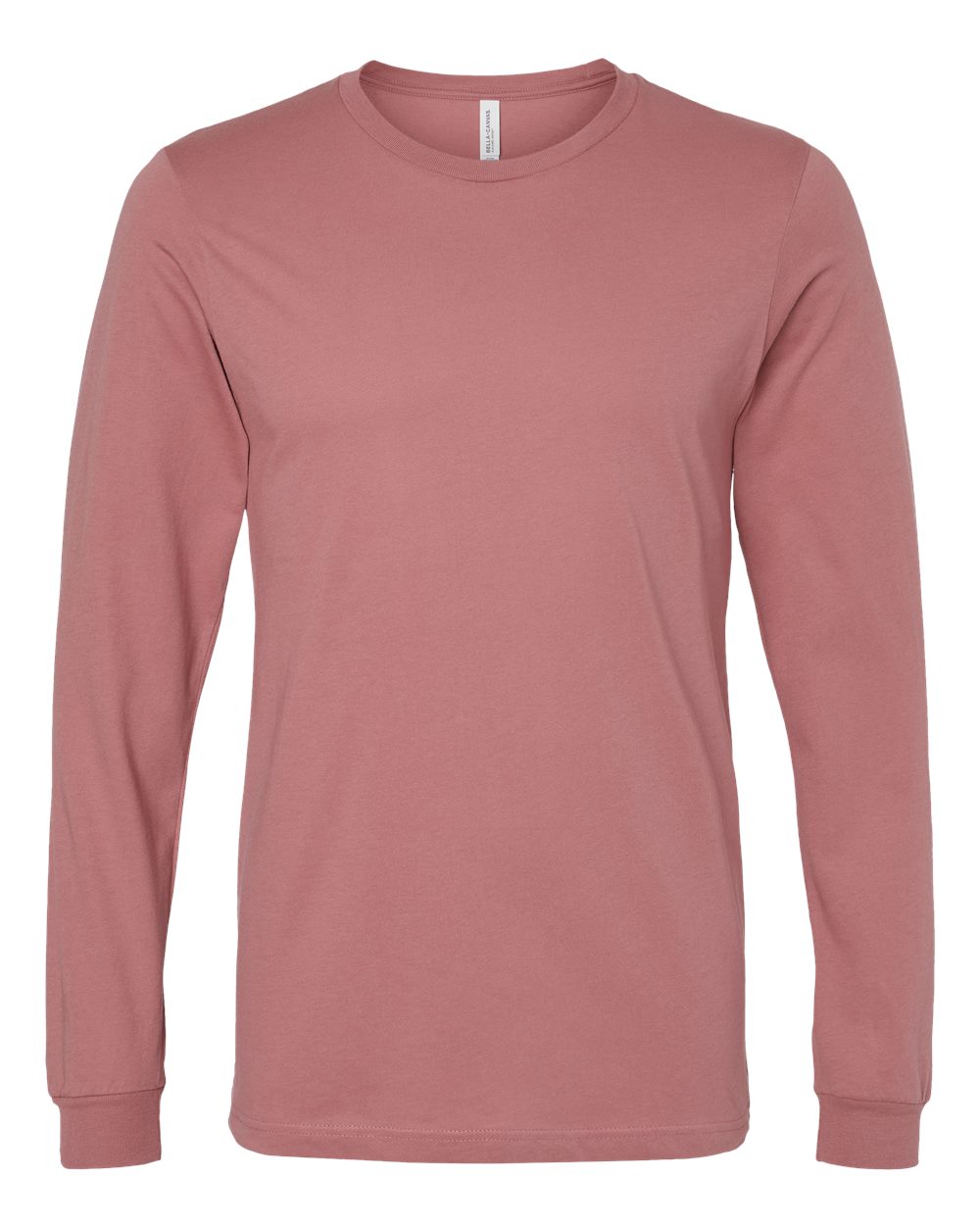 Unisex Jersey Long Sleeve Tee - Front - B05606072 - Mauve