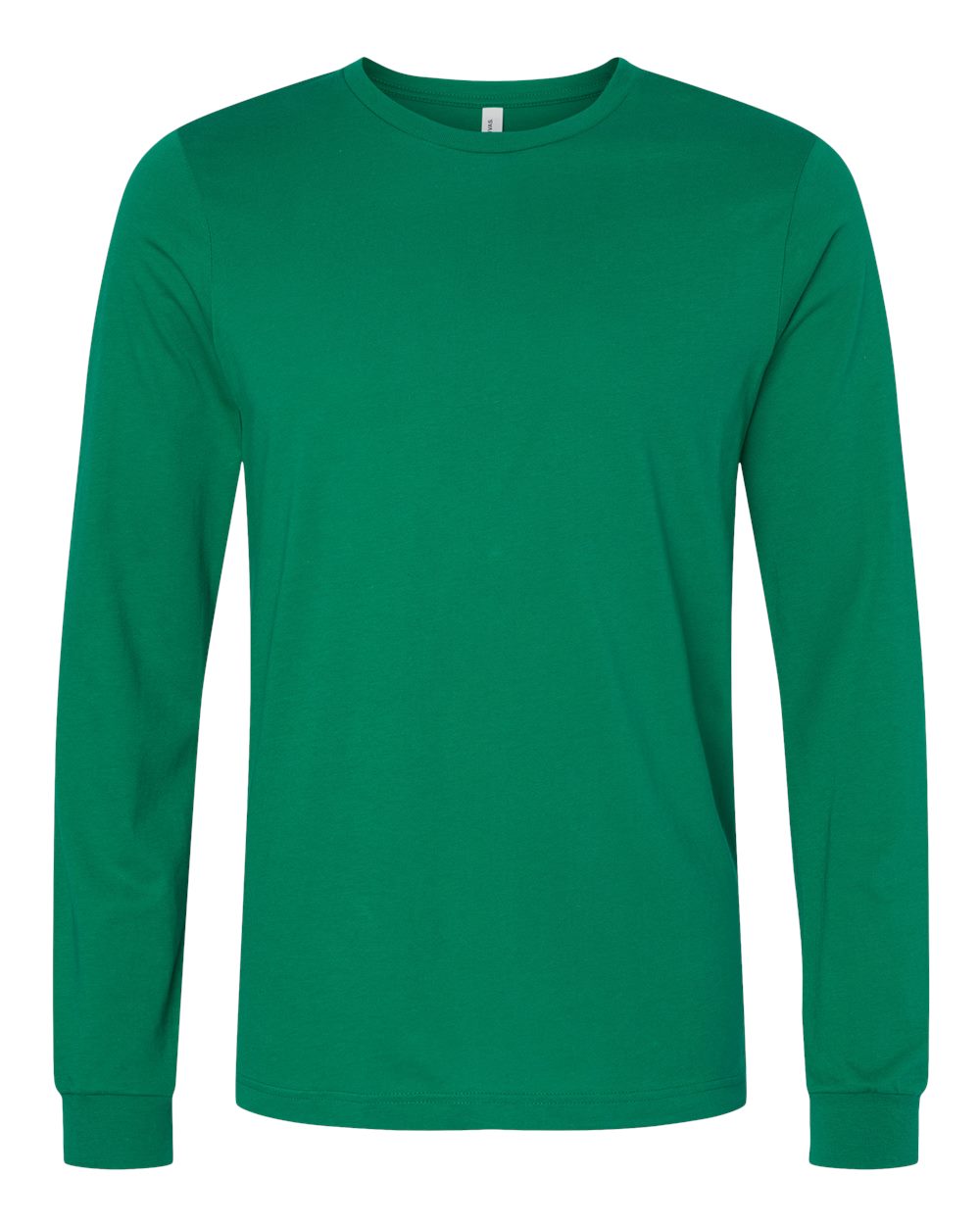 Unisex Jersey Long Sleeve Tee - Front - B05606092 - Kelly