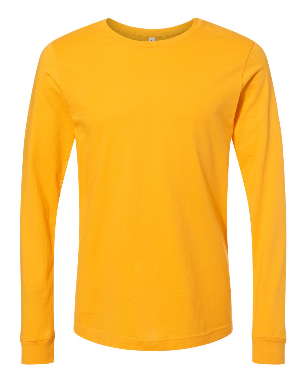 Unisex Jersey Long Sleeve Tee - Front - B05606122 - Gold