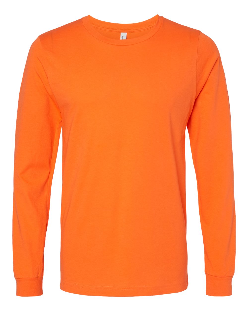 Unisex Jersey Long Sleeve Tee - Front - B05606162 - Orange